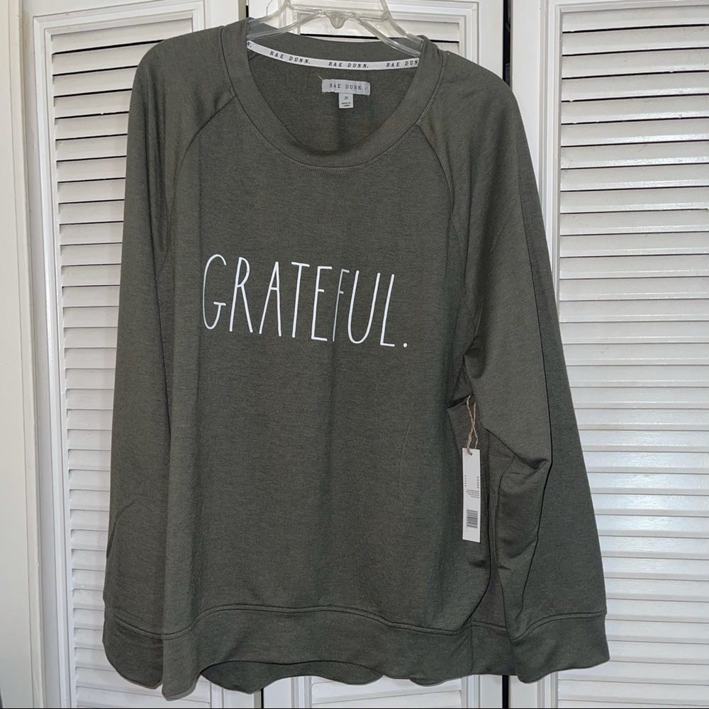 Rae Dunn Grateful Sweater